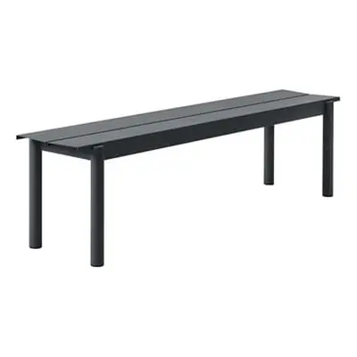 Muuto - Banc Linear - Noir - Acier revêtement poudre - Designer Thomas Bentzen