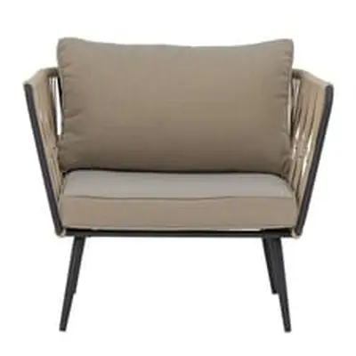 Bloomingville - Fauteuil rembourré Pavone - Beige - Corde polyester