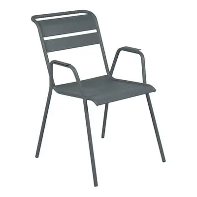 Fermob - Fauteuil empilable Monceau - Gris - Acier peint - Designer Studio Fermob