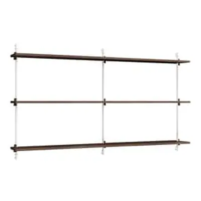 MOEBE - Etagère Wall Shelving - Marron - MDF placage chêne