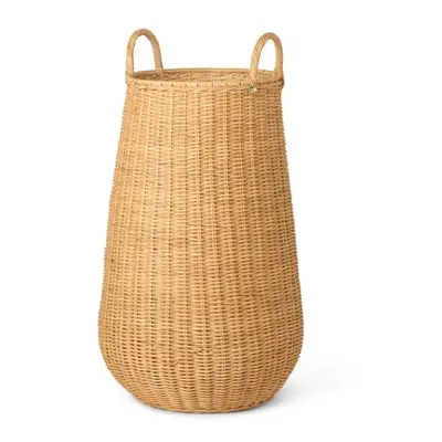 Ferm Living - Panier à linge Braided - Bois naturel - Rotin tressé - Designer Trine Andersen