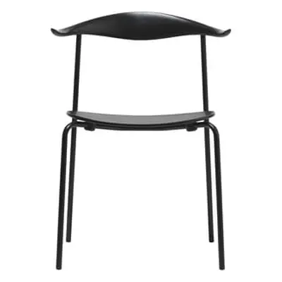 CARL HANSEN & SON - Chaise empilable Wegner - Noir - Contreplaqué de hêtre peint - Designer Hans