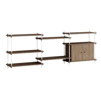 MOEBE - Etagère Shelving System - Marron - MDF placage chêne