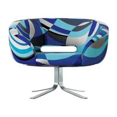 Cappellini - Fauteuil rembourré Rive Droite - Bleu - Mousse polyuréthane - Designer Patrick Norg