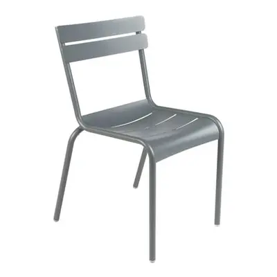 Fermob - Chaise empilable Luxembourg - Gris - Aluminium laqué - Designer Frédéric Sofia