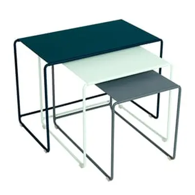 Fermob - Tables gigognes Oulala - Multicolore - Acier - Designer Studio Fermob