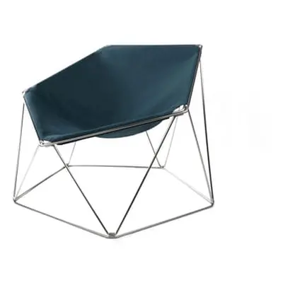 Compagnie - Fauteuil Penta - Bleu - Toile outdoor - Designer Kim Moltzer