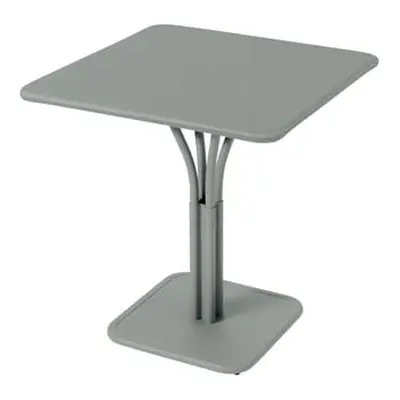 Fermob - Table carrée Luxembourg - Gris - Aluminium laqué - Designer Frédéric Sofia