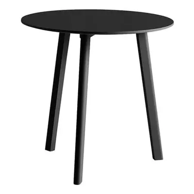 Hay - Table ronde Copenhague - Noir - Stratifié recouvert de laminé plastique - Designer Ronan &