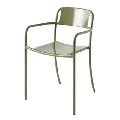 Tolix - Fauteuil empilable Patio - Vert - Acier inoxydable - Designer Studio Pauline Deltour