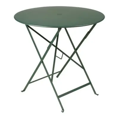 Fermob - Table ronde Bistro - Vert - Acier laqué - Designer Studio Fermob