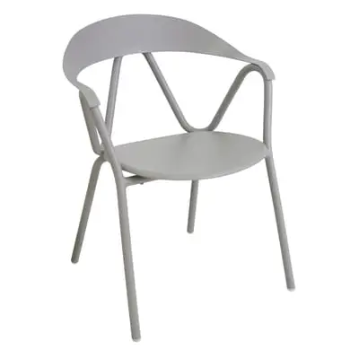 Emu - Fauteuil empilable Reef - Gris - Aluminium verni - Designer Archirivolto design