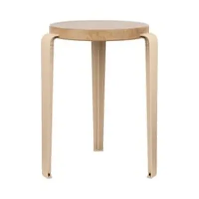 TIPTOE - Tabouret empilable Lou - Beige - Chêne massif éco-certifié - Designer Gregory Cibert