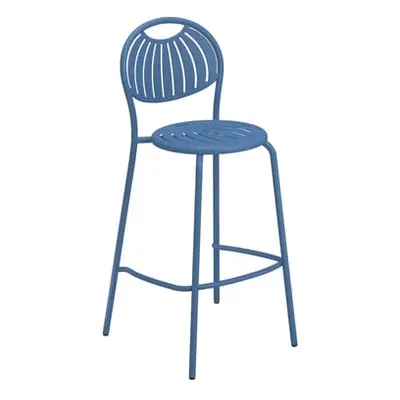 Emu - Tabouret de bar Coupole - Bleu - Acier verni - Designer Emu Studio