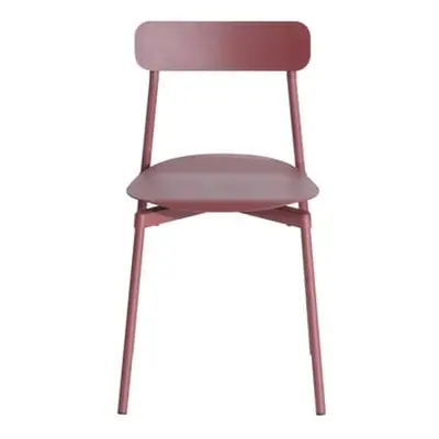 Petite Friture - Chaise empilable Fromme - Rouge - Aluminium - Designer Tom Chung