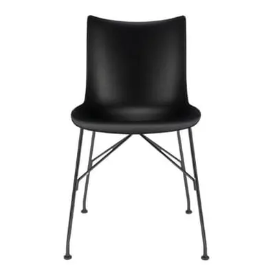 Kartell - Chaise Smart Wood - Noir - Contreplaqué de bois moulé - Designer Philippe Starck