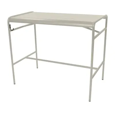 Fermob - Table haute Luxembourg - Gris - Aluminium laqué - Designer Frédéric Sofia