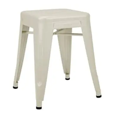 Tolix - Tabouret empilable Tabouret - Blanc - Acier laqué - Designer Xavier Pauchard