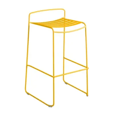 Fermob - Tabouret haut empilable Surprising - Jaune - Acier peint - Designer Harald Guggenbichle