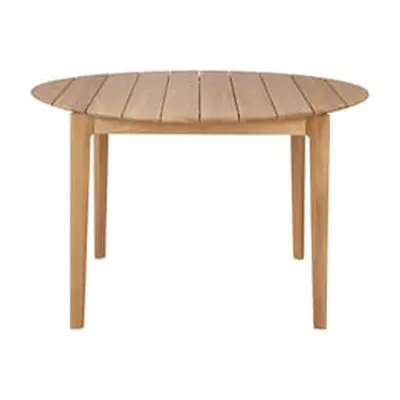 Ethnicraft - Table ronde Bok OUTDOOR - Bois naturel - Teck massif - Designer Alain van Havre