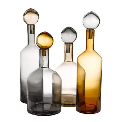 Pols Potten - Carafe Bubbles - Beige - Verre teinté dans la masse - Designer Pols Potten Studio