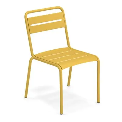 Emu - Chaise empilable Star - Jaune - Acier verni