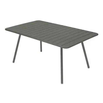 Fermob - Table rectangulaire Luxembourg - Gris - Aluminium laqué - Designer Frédéric Sofia