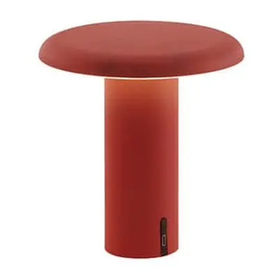 Artemide - Lampe sans fil rechargeable Takku - Rouge - Aluminium - Designer Foster & Partners