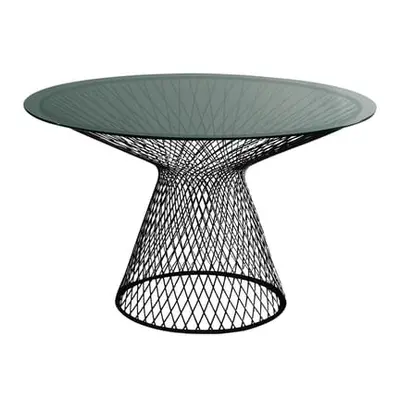 Emu - Table ronde Heaven - Noir - Acier verni - Designer Jean-Marie Massaud