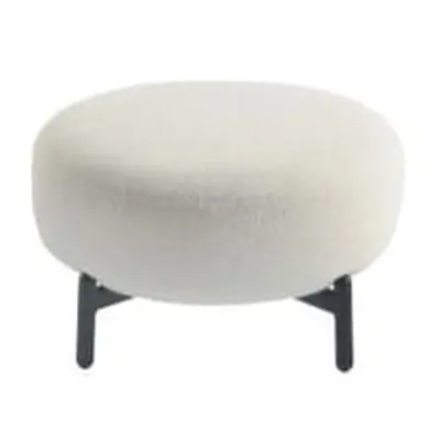 Kartell - Pouf Lunam - Blanc - Tissu bouclé - Designer Patricia Urquiola