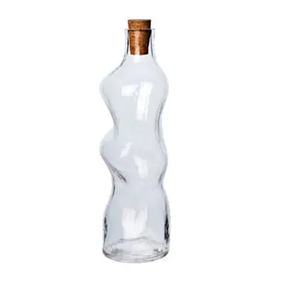 Ferm Living - Carafe Dimple - Transparent - Liège - Designer Trine Andersen