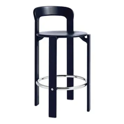 Hay - Tabouret de bar Rey - Bleu - Contreplaqué de hêtre - Designer Bruno Rey