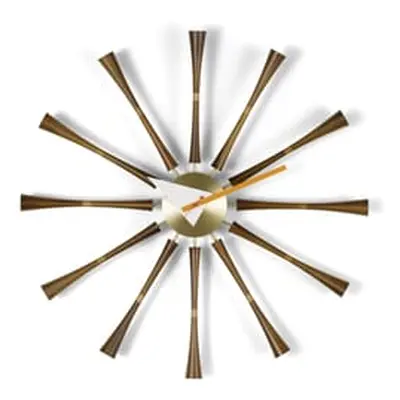 Vitra - Horloge murale Nelson Clock - Bois naturel - Noyer massif - Designer George Nelson