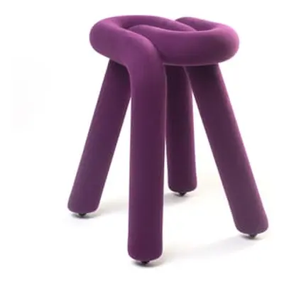 Moustache - Tabouret rembourré Bold - Violet - Mousse - Designer Big Game