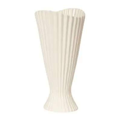 Ferm Living - Vase Fountain - Blanc - Grès - Designer Trine Andersen