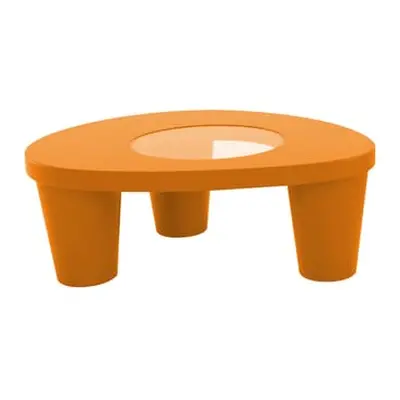 Slide - Table basse Low Lita - Orange - Polyéthylène recyclable - Designer Paola Navone