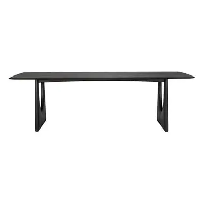 Ethnicraft - Table rectangulaire Geometric - Noir - Chêne massif teinté - Designer Alain van Hav