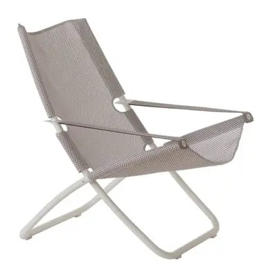 Emu - Chaise longue pliable inclinable Snooze - Blanc - Tissu - Designer Marco Marin