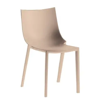 Driade - Chaise empilable - Beige - Polypropylène - Designer Philippe Starck