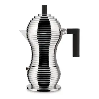 Alessi - Cafetière italienne Pulcina - Noir - Fonte d'aluminium - Designer Michele de Lucchi