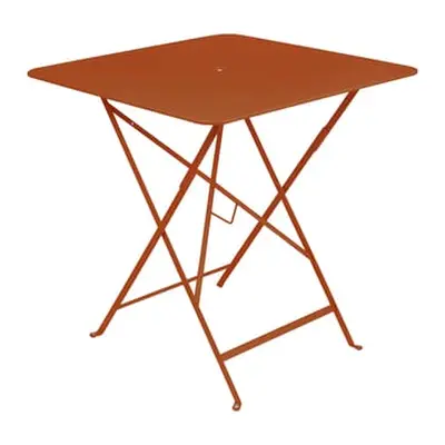 Fermob - Table carrée Bistro - Orange - Acier laqué - Designer Studio Fermob