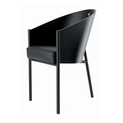 Driade - Fauteuil rembourré Costes - Noir - Rouvre - Designer Philippe Starck