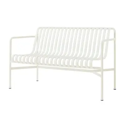 Hay - Banc avec dossier Palissade - Blanc - Acier - Designer Ronan & Erwan Bouroullec