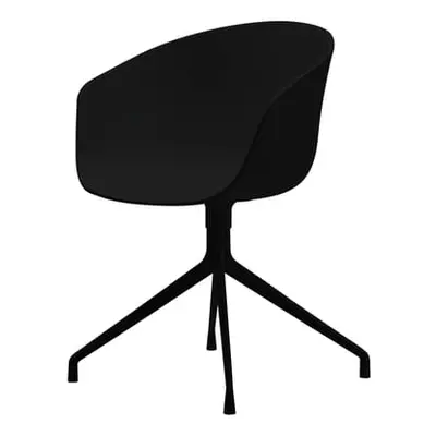 Hay - Fauteuil pivotant About a chair - Noir - Fonte d'aluminium laqué - Designer Hee Welling