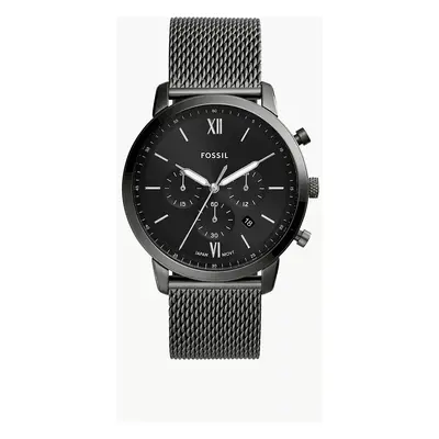 Fossil Montre Neutra chronographe en maille milanaise inoxydable anthracite - Anthracite