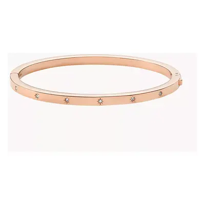 Fossil Bracelet jonc Sadie Shine Bright en acier inoxydable doré rose - Doré rose