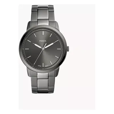 Fossil Montre The Minimalist à trois aiguilles en acier inoxydable anthracite - Anthracite