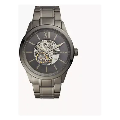 Fossil Montre Flynn automatique 48 mm en acier inoxydable gunmetal - Gunmetal