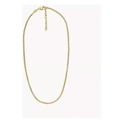 Fossil Collier chaîne Ellis Core Chains en acier inoxydable doré - Doré