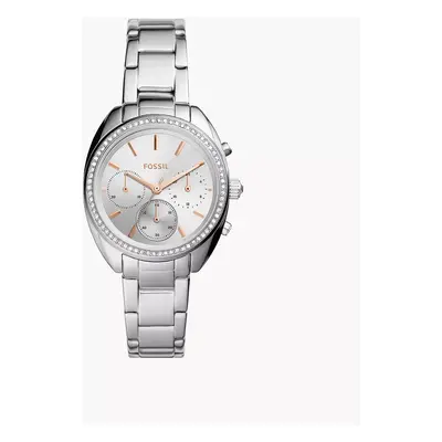 Fossil Montre Vale chronographe en acier inoxydable - Argenté